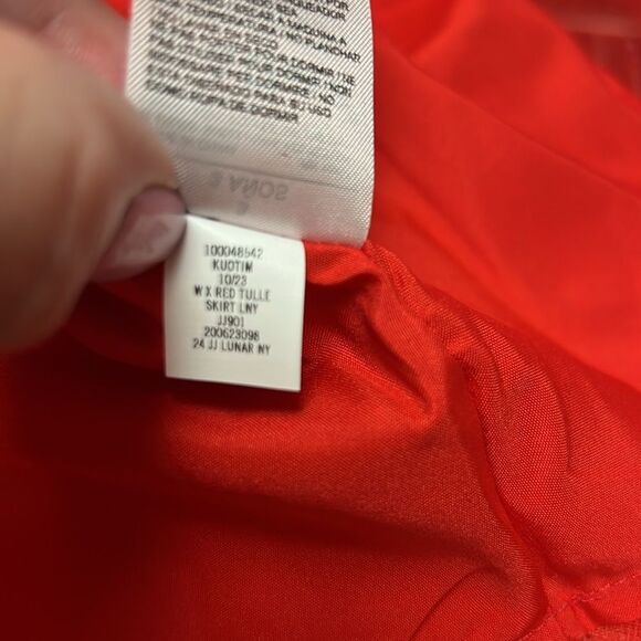 Janie and Jack 1000348542 Moto Red Tiered Tulle Skirt NWT - Picture 8 of 8